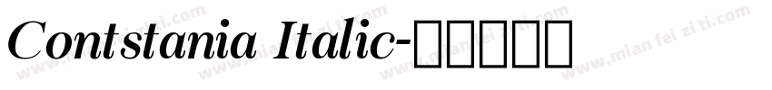 Contstania Italic字体转换